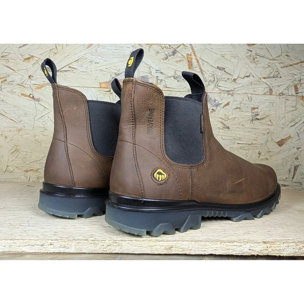 Wolverine I-90 EPX Chelsea Work Boots Brown Leather Waterproof W10791 Mens 12